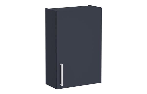 VitrA Root Flat 60cm 1 Door Upper/Wall Unit (RH Hinge) - Matt Dark Blue